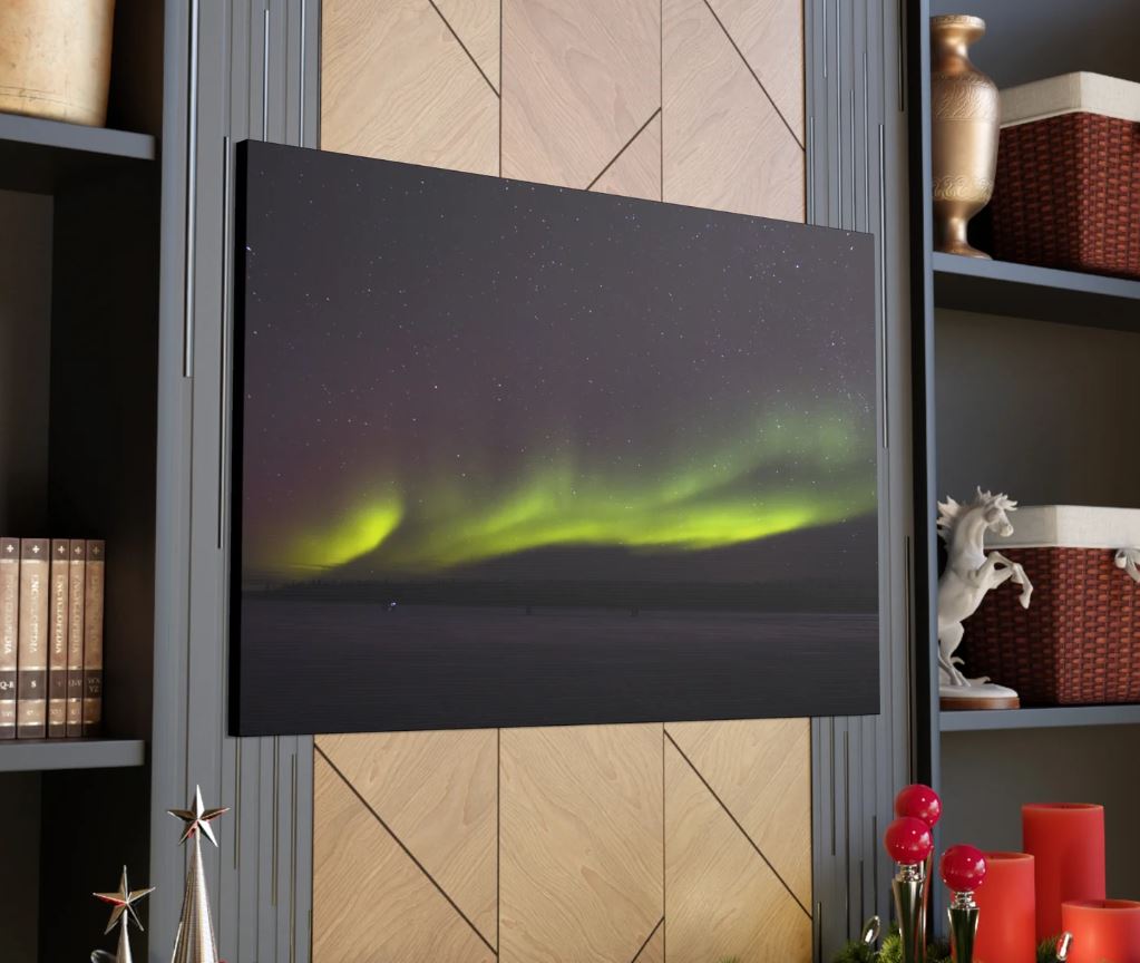 Northern Lights inspired art canvas.