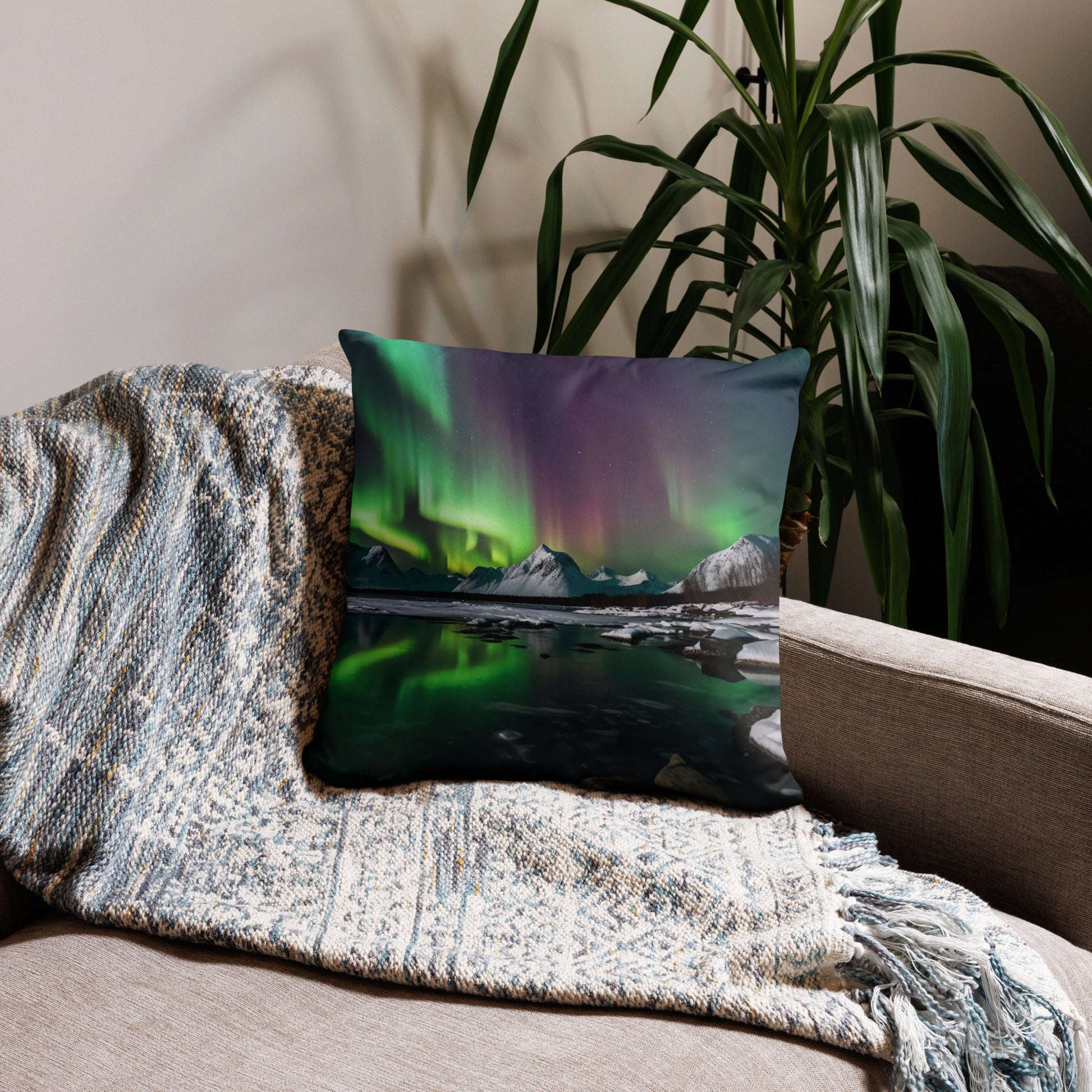 Bring the Norther Lights to your home by ordering our pillow.