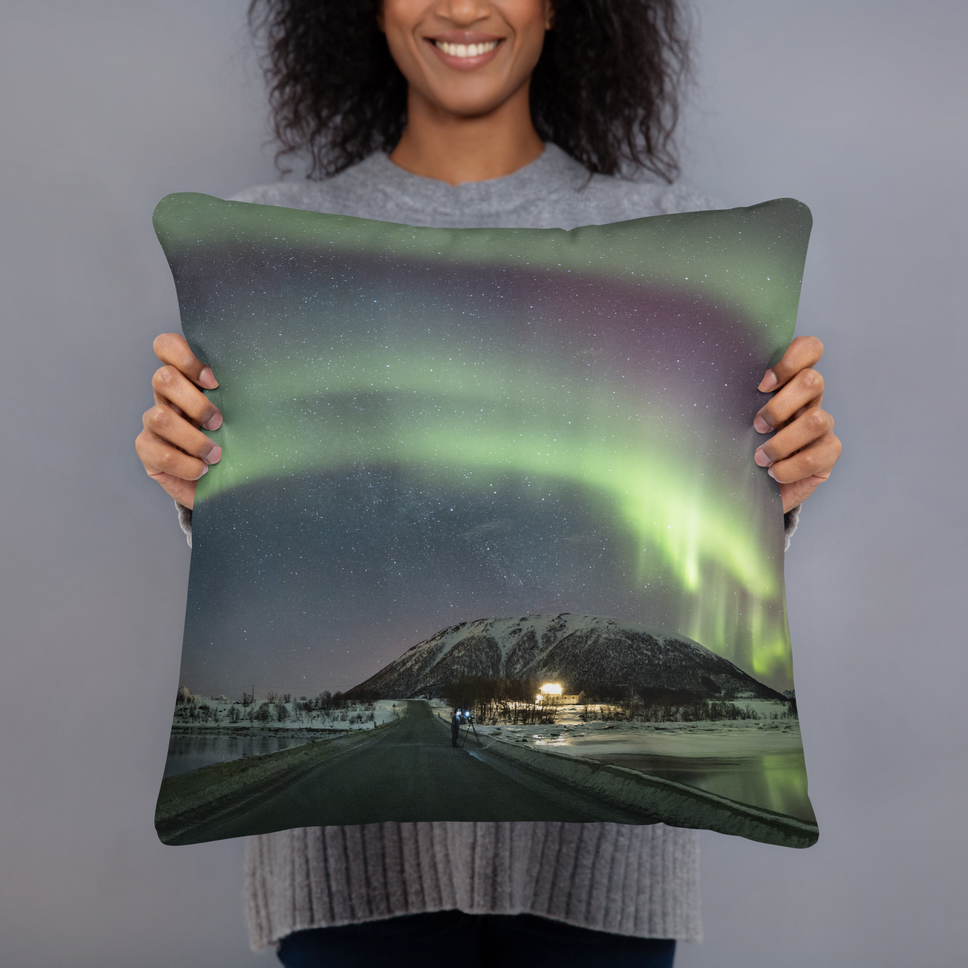 Aurora Borealis Northern Lights Pillow No.4