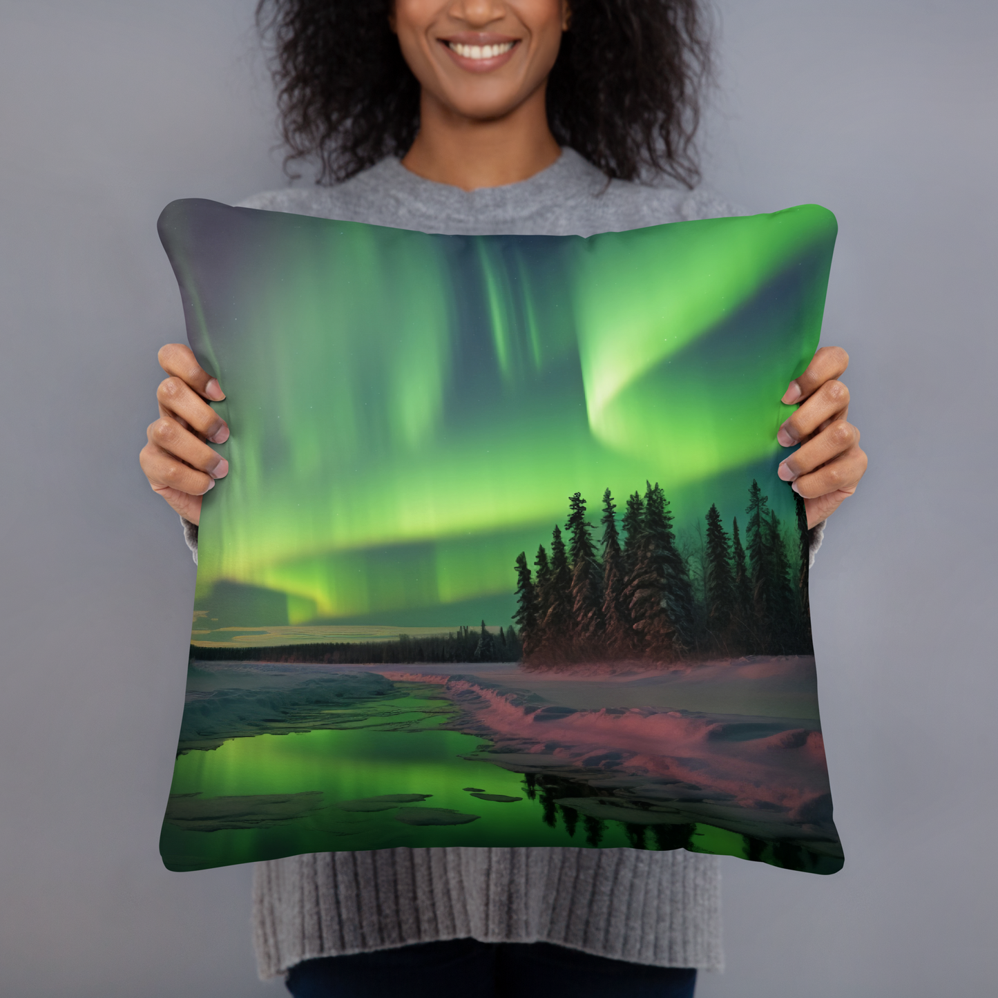 Aurora Borealis Pillow No.7