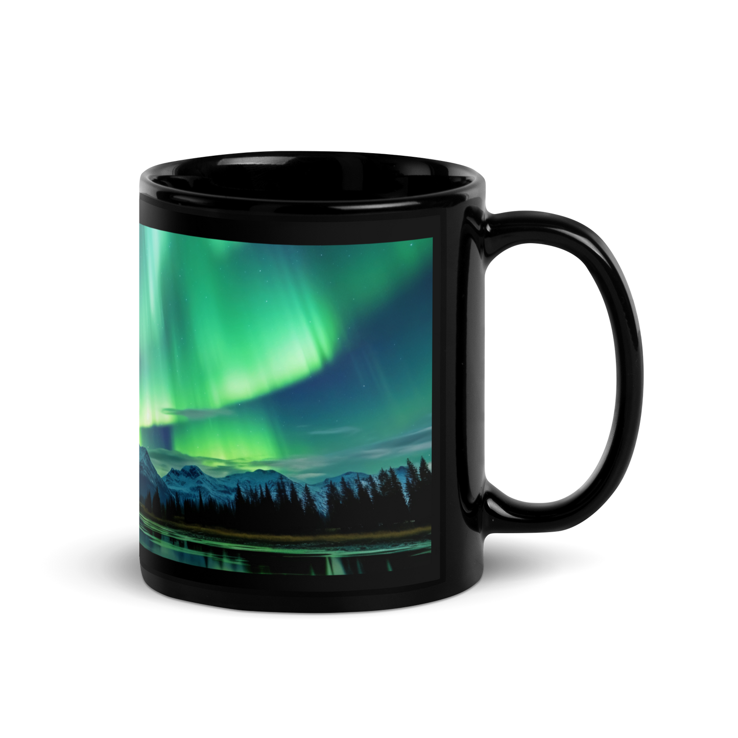 Enjoy your coffee with Northern Lights inspired cup.