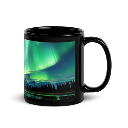 Enjoy your coffee with Northern Lights inspired cup.