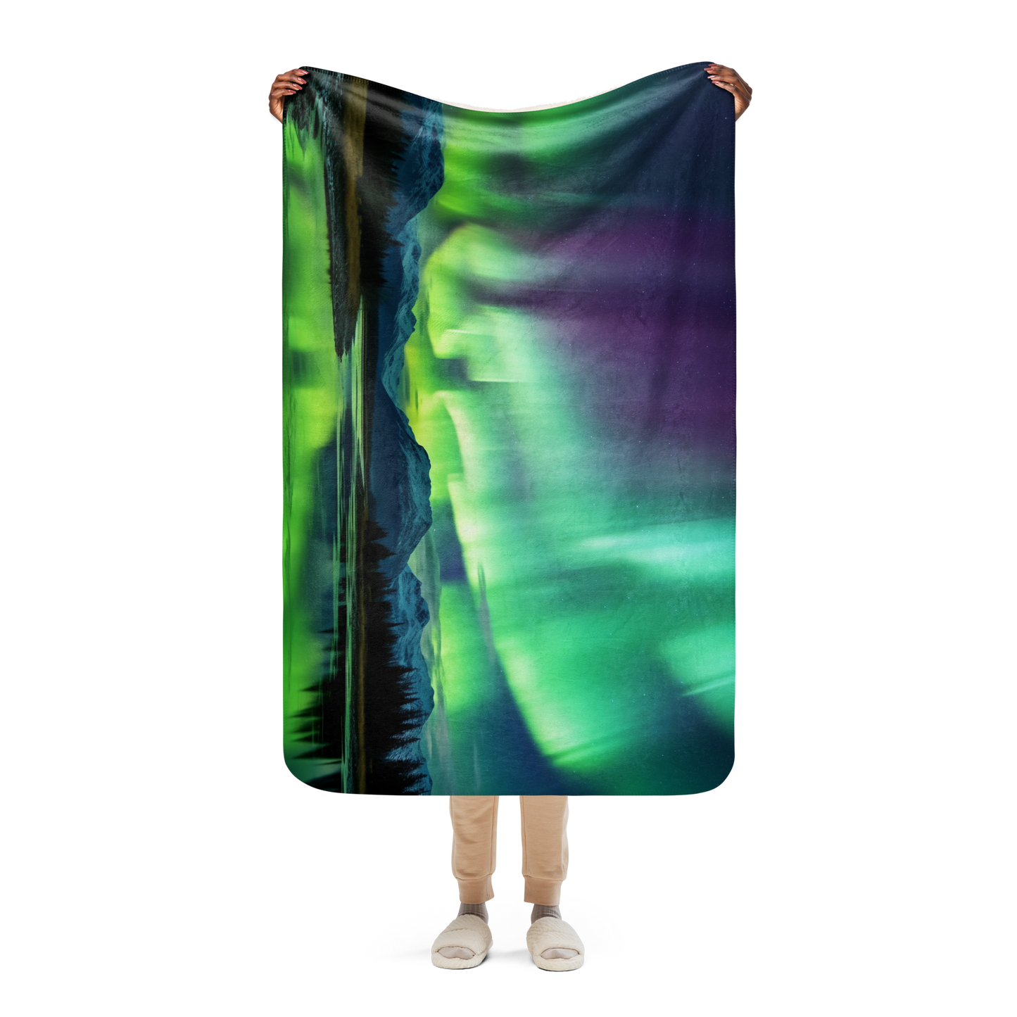 Aurora Borealis Fleece Blanket No.6