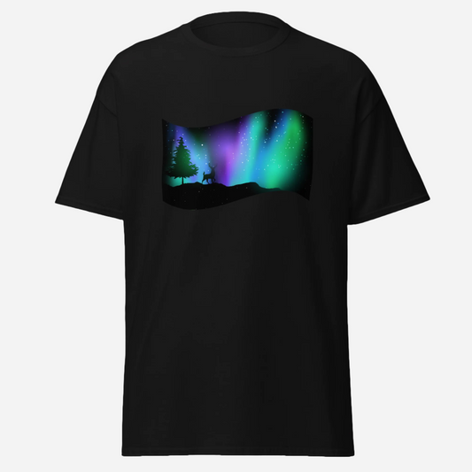 Aurora Borealis Unisex T-shirt 100% Cotton No.8