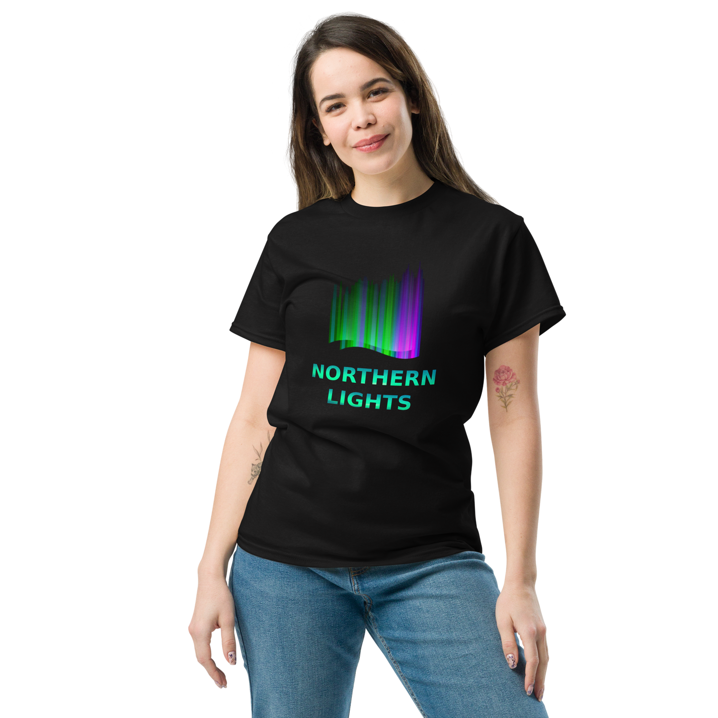 Aurora Borealis Unisex T-shirt 100% Cotton No.1