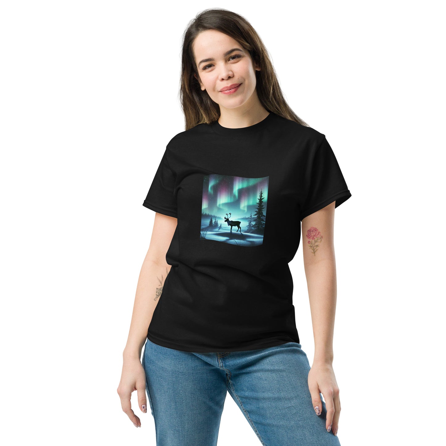 Aurora Borealis Unisex T-shirt 100% Cotton No.14